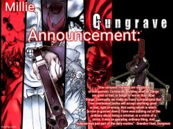 Millie's Gungrave announcement template Meme Template