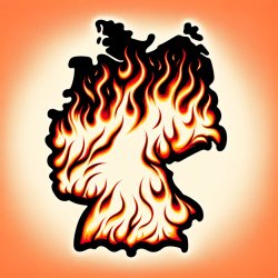 Germany in flames Meme Template