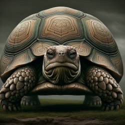 Sad Turtle.Digital Art Meme Template