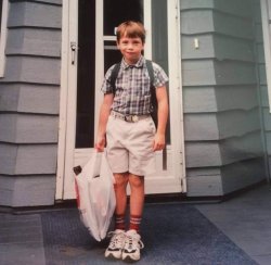 Kid with Groceries Meme Template