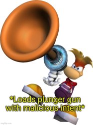 Loads plunger gun with malicious intent Meme Template