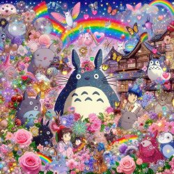 AI totoro blingee Meme Template