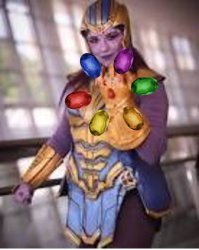 Señora Thanos guante gemas del infinito OKK Meme Template