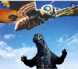 Mothra & Godzilla Meme Template