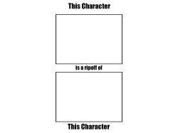 This Character is a ripoff of This Character Meme Template