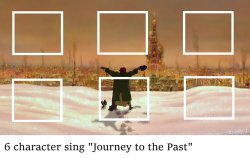 Who Sings Journey to the Past Meme Template