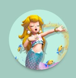 mermaid peach singing Meme Template