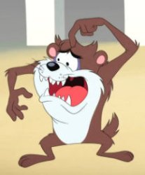 taz thinking Meme Template