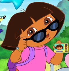 Dora in Cool Shades Meme Template