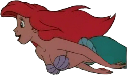 ariel swimming Meme Template