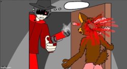 Mepios shooting furry Meme Template