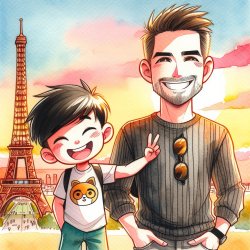 Bryan and RJ eifel tower Meme Template