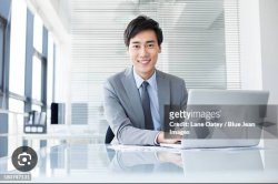 Asian guy on desk Meme Template
