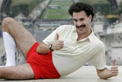 Borat Hairy Legs Meme Template