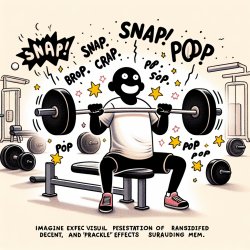 A meme of a person lifting weights and feel snap crackle pop Meme Template