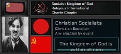 HoI4 TNO Kaiserredux Charlie Chaplin's Socialist Kingdom of God Meme Template