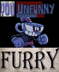 YOU UNFUNNY FURRY Meme Template