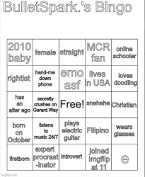 BulletSpark.’s bingo Meme Template