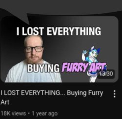 I lost everything buying furry art remastered Meme Template