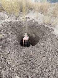 man in the hole Meme Template