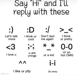 say hi and I'll reply with Meme Template