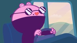 Happy tree friends the mole driving Meme Template