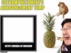 Seth's announcement temp Meme Template