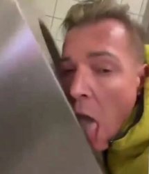 German capitalist politician licks toilet Meme Template