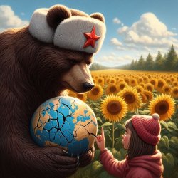 Russkiy Mir Bear Meme Template