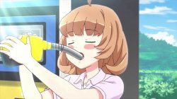 Anime girl drinking gasoline Meme Template