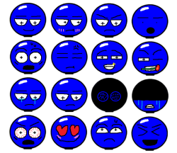 Byrd Expression Sheet by Punch_The_Clock Meme Template