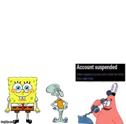 Account suspended Meme Template