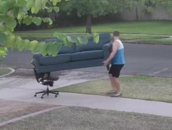 Guy moving couch Meme Template