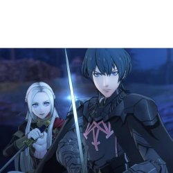 fire emblem edelgard and byleth Meme Template