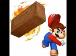 Mario Throws a Brick Meme Template