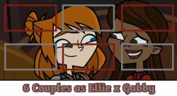 6 Couples as Ellie x Gabby Meme Template