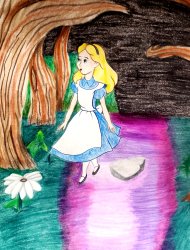 Alice in Wonderland drawing Meme Template