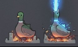 Goose-Zilla 2 Meme Template