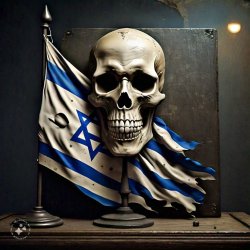 Skull Israeli flag Meme Template