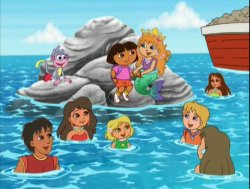 dora saves the mermaids Meme Template