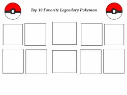 top 10 legendary pokemon Meme Template