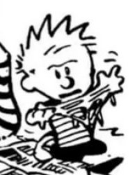 Calvin w Glue Meme Template
