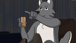 Wolfie Pointing Finger Meme Meme Template