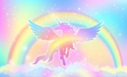 Rainbow Pegasus Meme Template