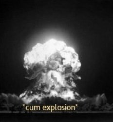 cum explosion Meme Template