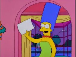 Marge Simpson Note Meme Template