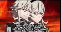 Corrin pov Grey waves Meme Template