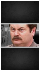 Ron Swanson Disappointed Meme Template