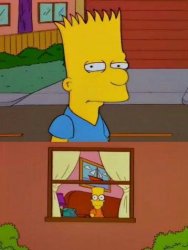 Imposter Bart Simpson Meme Template