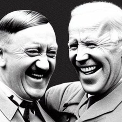 Hitler and Biden Meme Template
